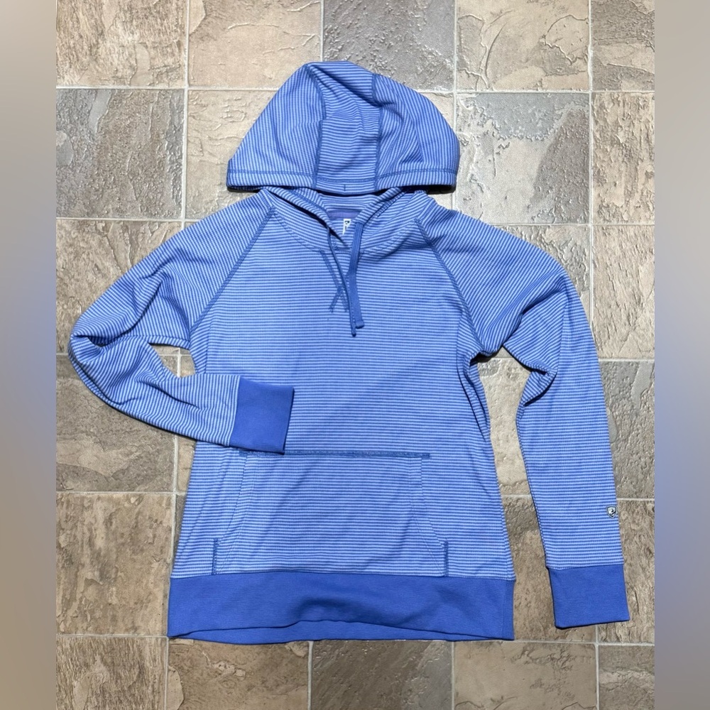 KUHL STRIA PULLOVER HOODY - Sweater / Hoodie Blue Cove Striped Sz XS - Like New